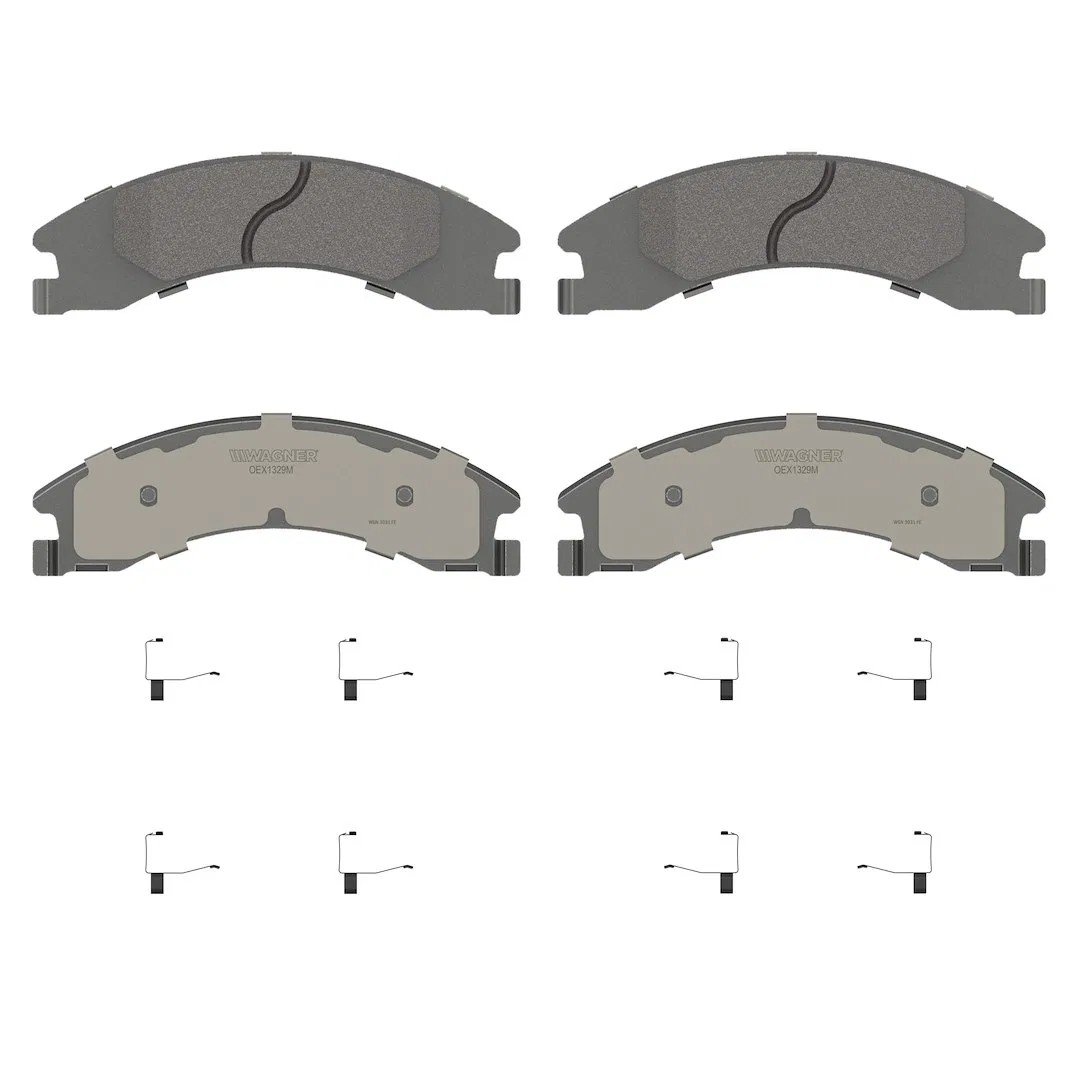 OEX1329M – WAGNER BRAKE Brake Pad, FMSI Number D1329-8441 Semi-Metallic Set Of 4 With Mounting Hardware